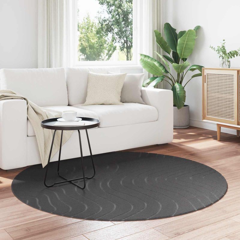 Covor pentru interior și exterior PALMERAS Antracit Ø 160 CM