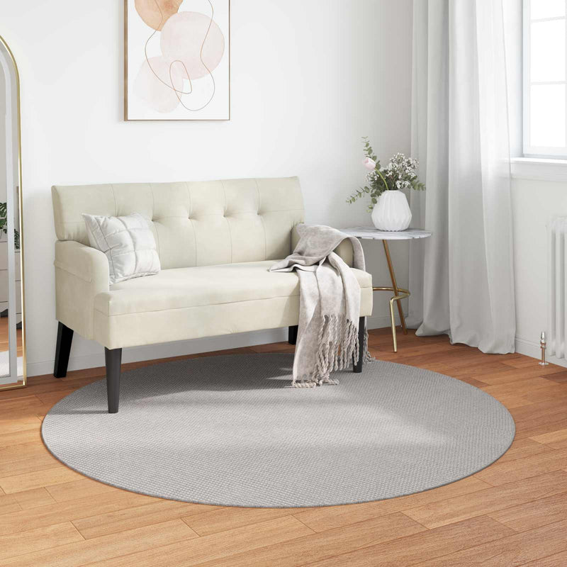 Covor de interior LUGO Crem și Gri Ø 200 CM Poliester