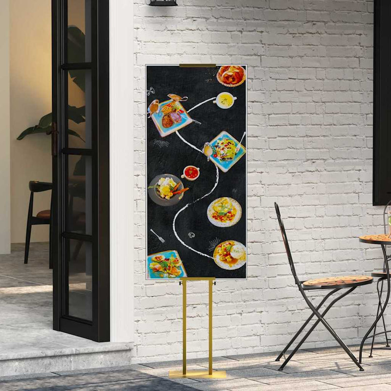 Panouri pentru Târguri 2 buc. Auriu 30 x 23,5 x 210 cm Oțel