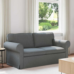Canapea Gri închis 175 x 82 x 80 cm țesătură