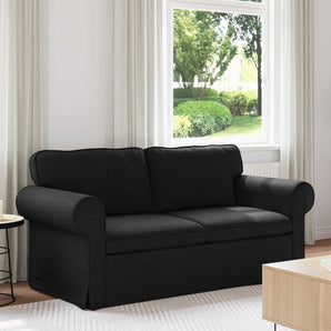 Canapea Negru 175 x 82 x 80 cm țesătură
