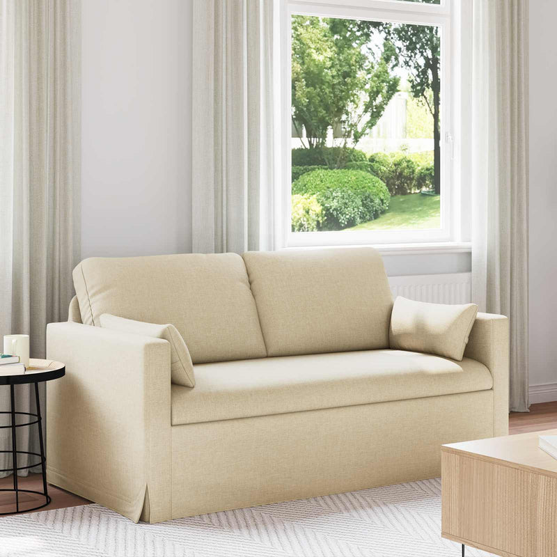 Canapea Crem 158 x 78 x 80 cm țesătură
