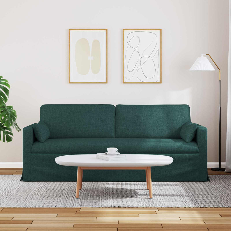Canapea Verde închis 198 x 78 x 80 cm țesătură