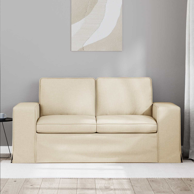 Canapea Crem 162 x 80 x 82 cm țesătură