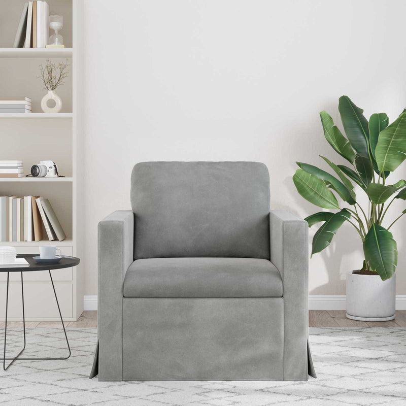 Canapea Gri deschis 78 x 78 x 80 cm Catifea