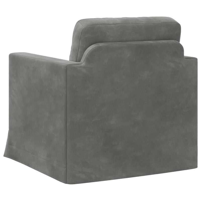 Canapea Gri închis 78 x 78 x 80 cm Catifea