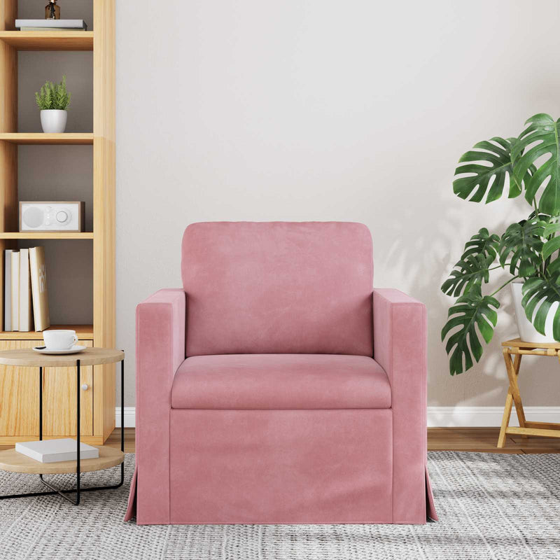 Canapea Roz 78 x 78 x 80 cm Catifea