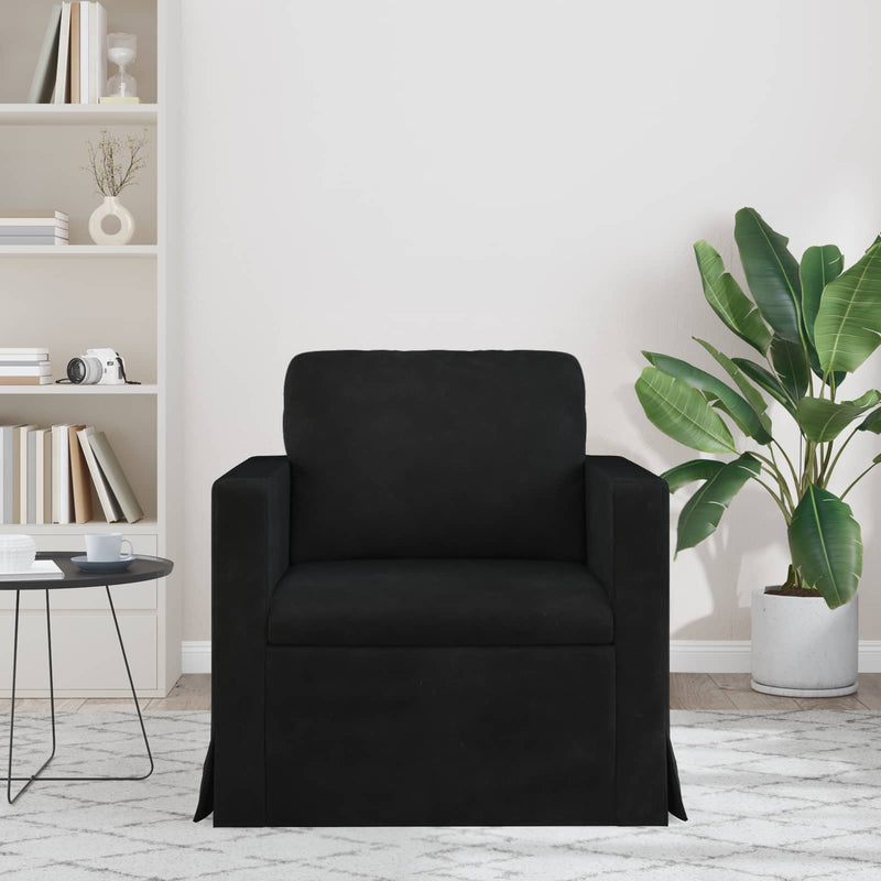 Canapea Negru 78 x 78 x 80 cm Catifea