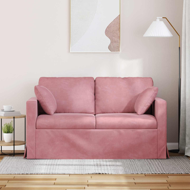Canapea Roz 138 x 78 x 80 cm Catifea