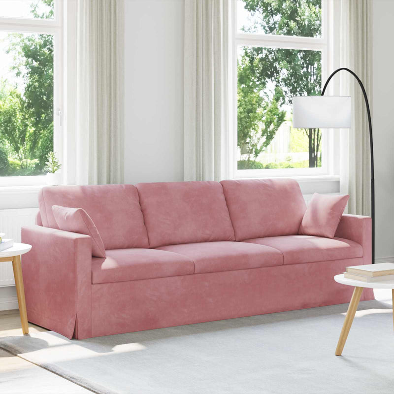 Canapea Roz 228 x 78 x 80 cm Catifea