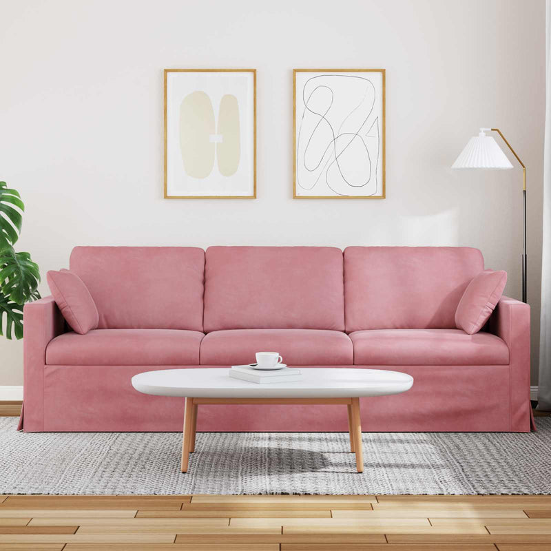 Canapea Roz 228 x 78 x 80 cm Catifea