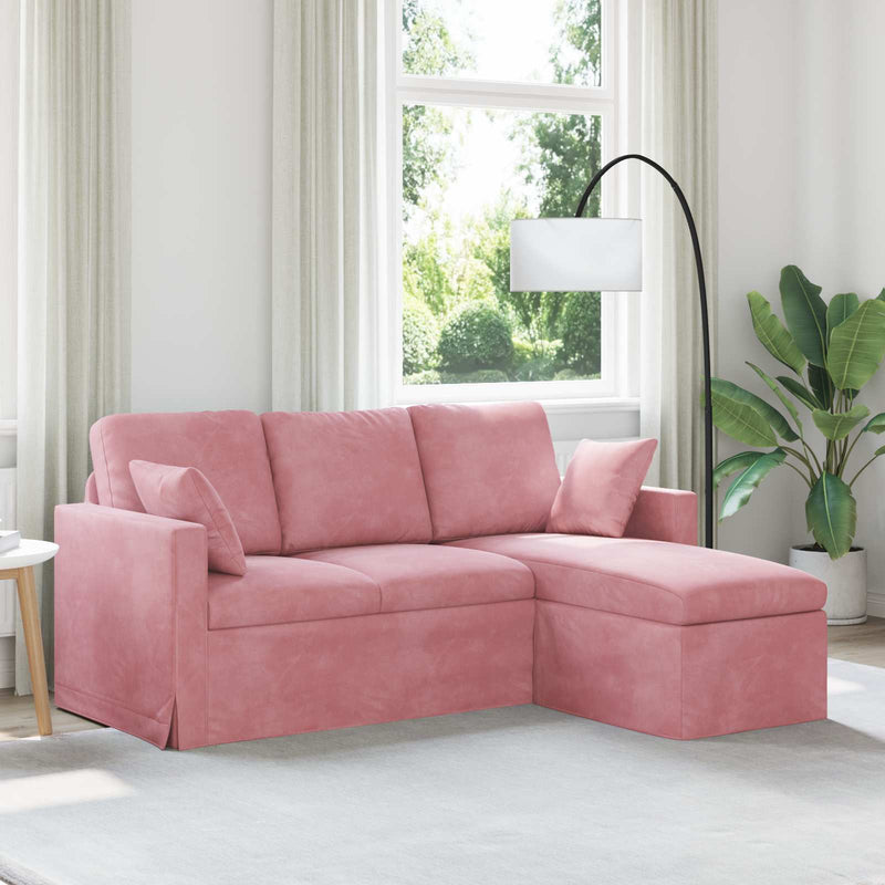 Canapea Roz 178 x 134 x 80 cm Catifea