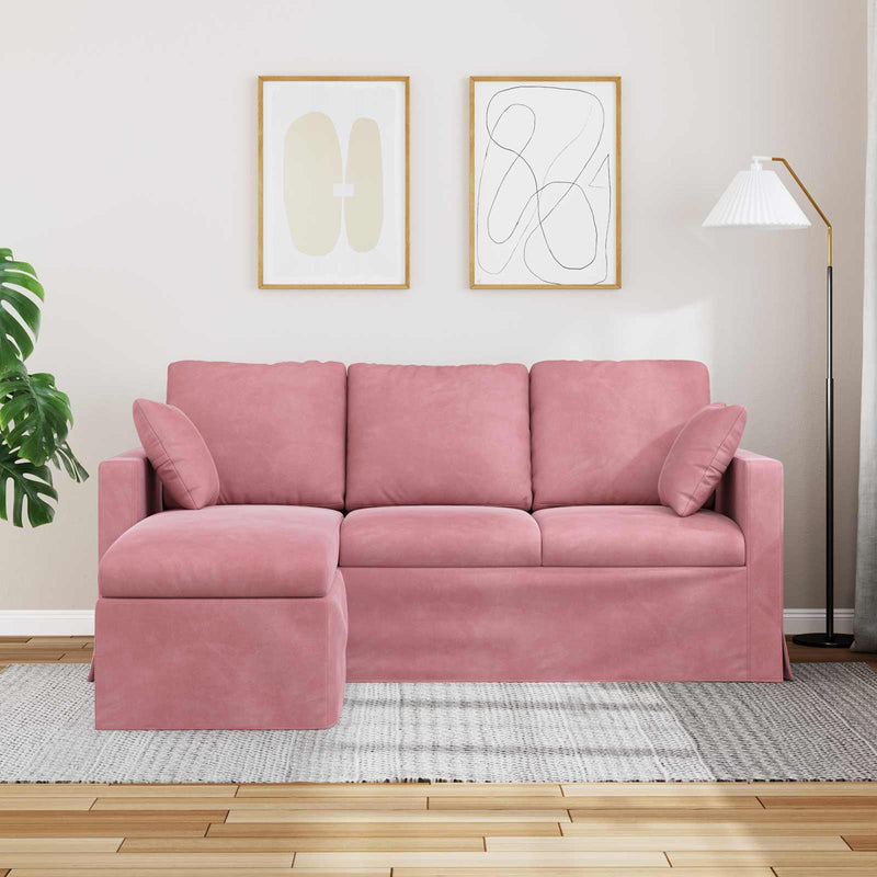 Canapea Roz 178 x 134 x 80 cm Catifea