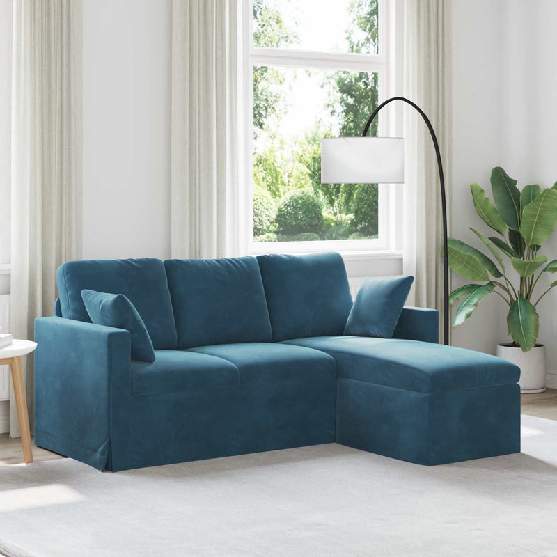 Canapea albastru 178 x 134 x 80 cm Catifea