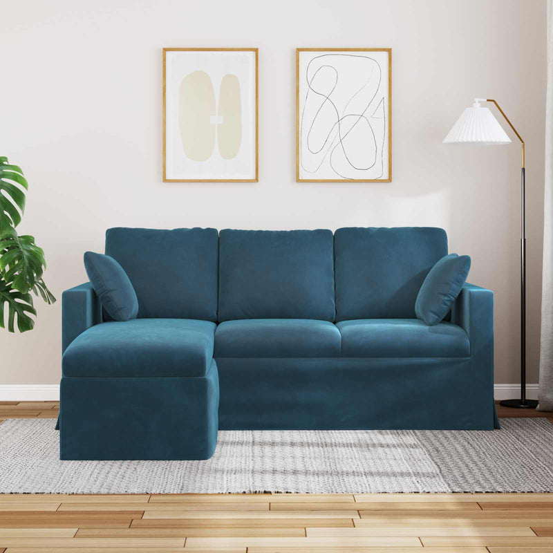 Canapea albastru 178 x 134 x 80 cm Catifea