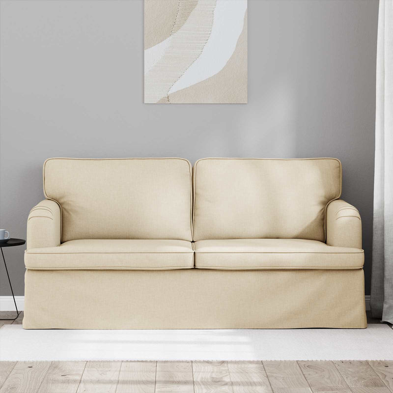 Canapea Crem 162 x 80 x 85 cm țesătură