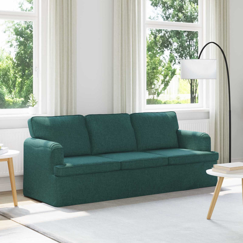 Canapea Verde închis 201 x 80 x 85 cm țesătură