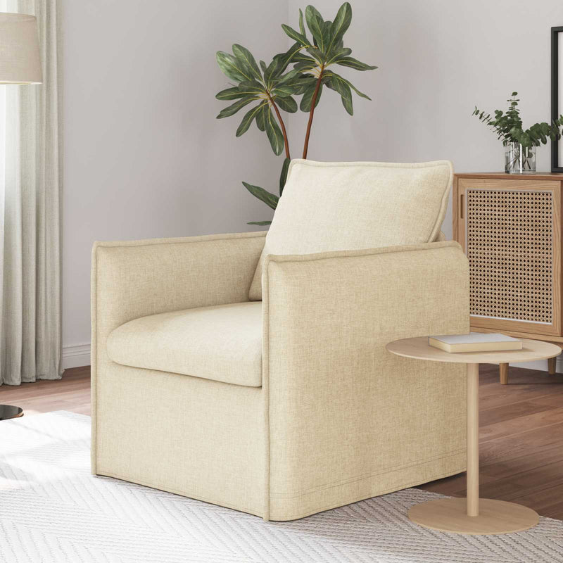 Canapea Crem 75 x 82 x 85 cm țesătură