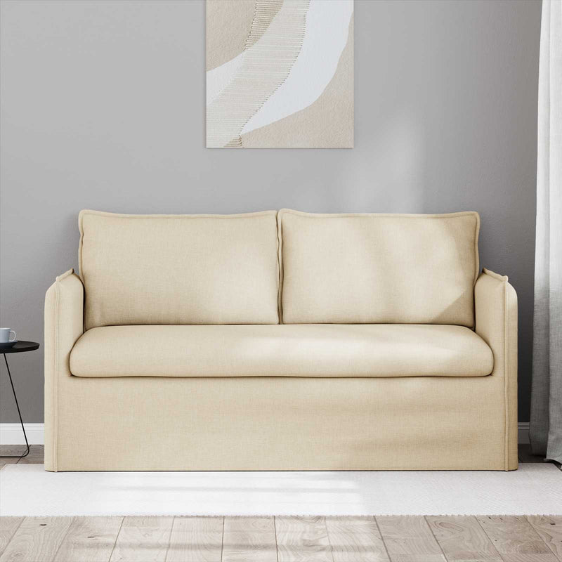 Canapea Crem 156 x 82 x 85 cm țesătură