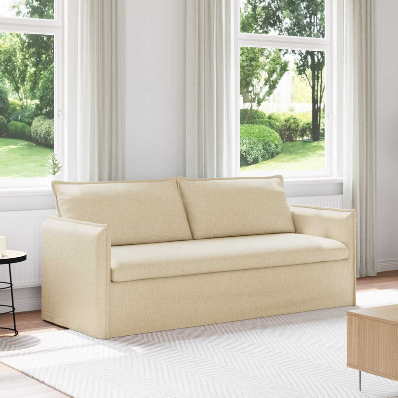 Canapea Crem 196 x 82 x 85 cm țesătură