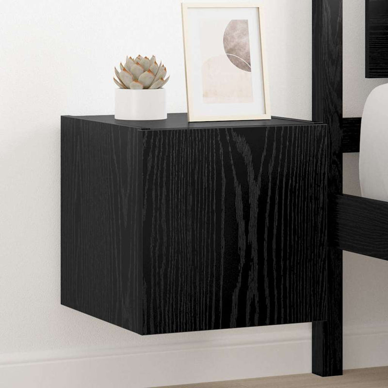 Dulap TV de perete 30,5 x 35 x 30 cm Stejar Negru