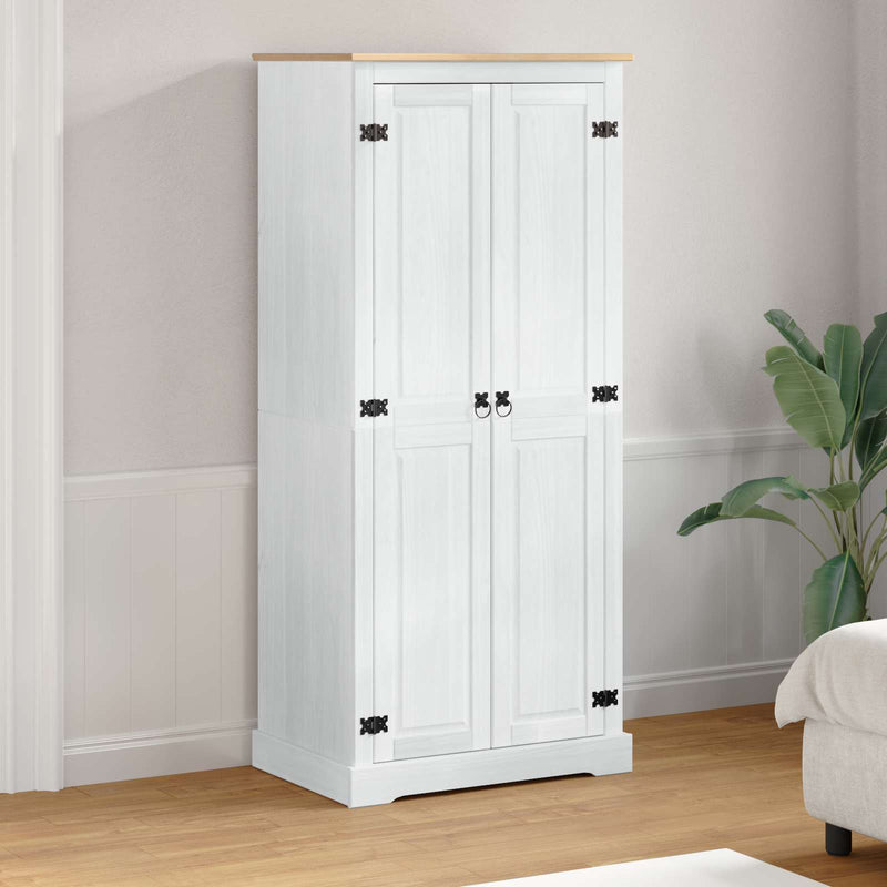 Dulapuri Alb 76 x 50 x 170 cm Lemn de pin masiv
