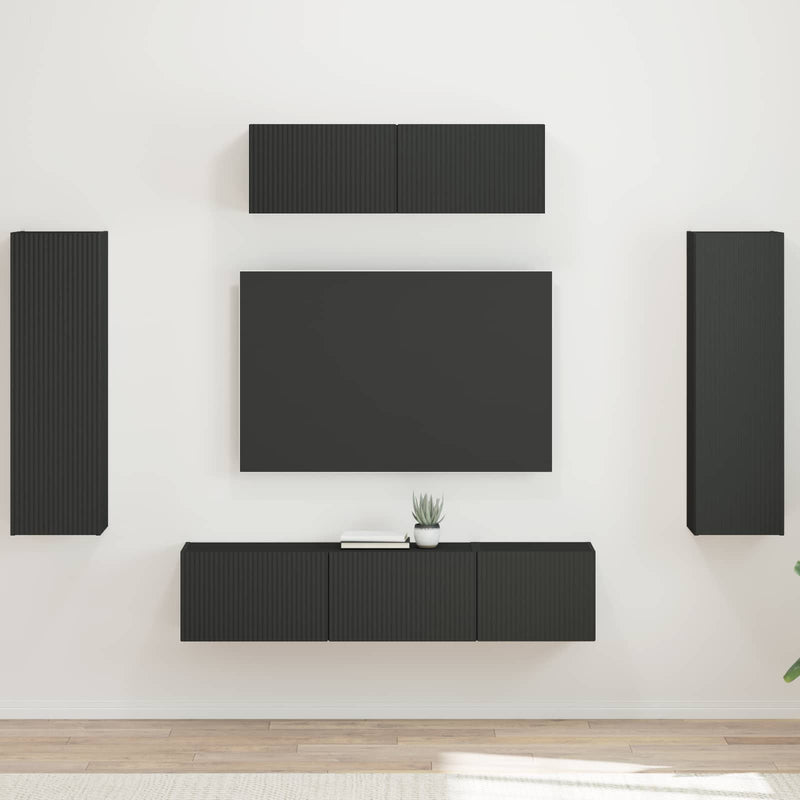Cabinet TV 5 buc. Negru