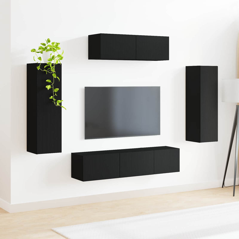 Cabinet TV 5 buc. Negru