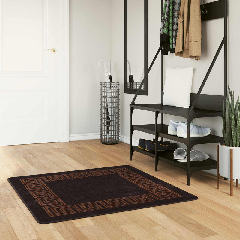 Covor Runner MARSA Negru 100 x 100 cm Poliester și PVC