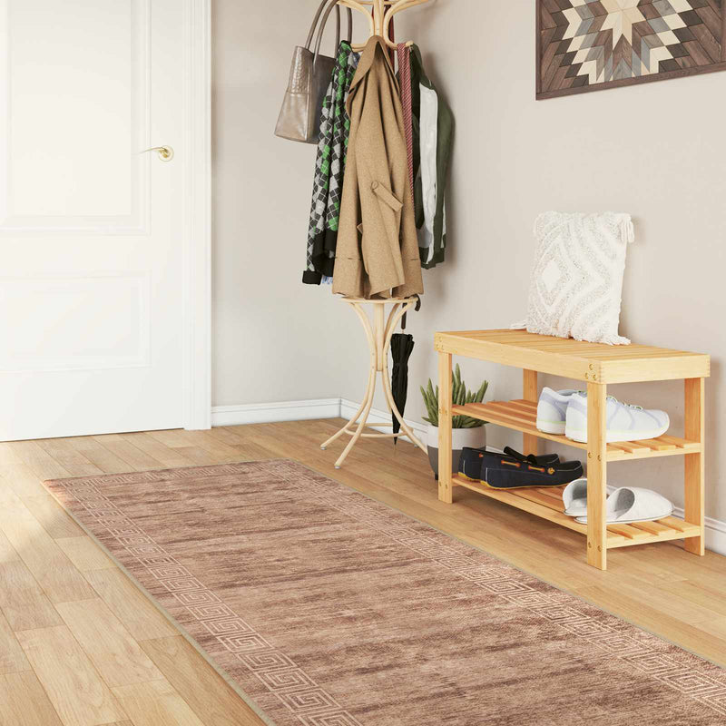 Covor Runner MARSA Alb 80 x 450 cm Poliester și PVC