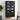 Dulap cu Vitre MOLDE 90 x 35 x 175 cm Lemn masiv de pin Negru