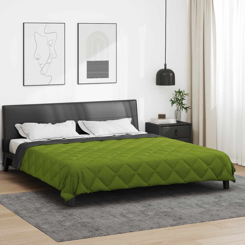 Duvet complet pe tot parcursul anului Verde și Antracit