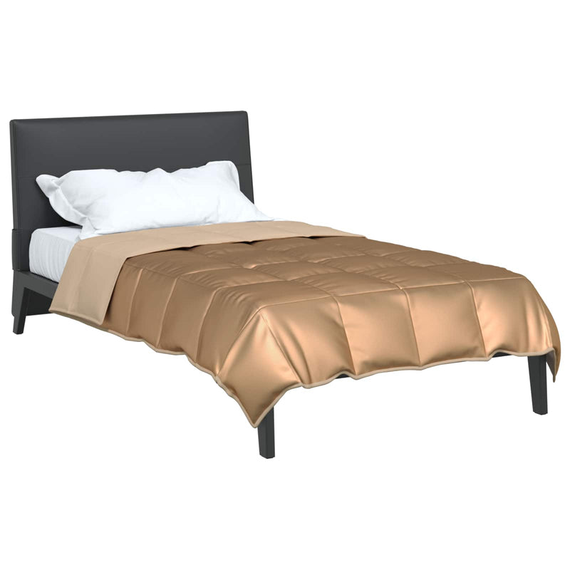 Pilotă de vară Auriu 135 x 200 cm Satin și Microfibra