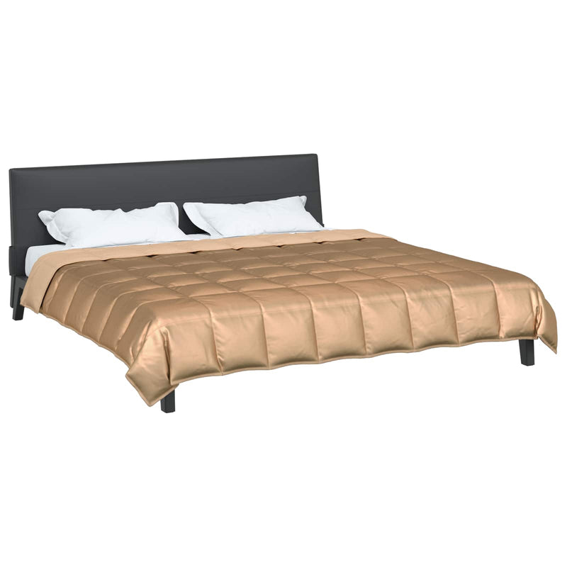 Pilotă de vară Auriu 200 x 200 cm Satin și Microfibra