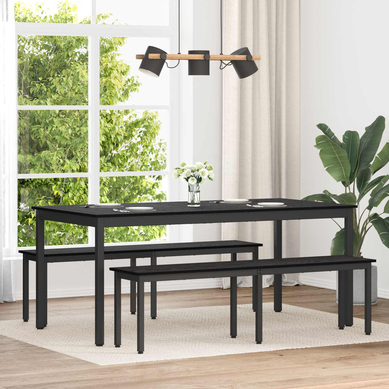 bancă Stejar Negru 160 x 35 x 45 cm Lemn prelucrat