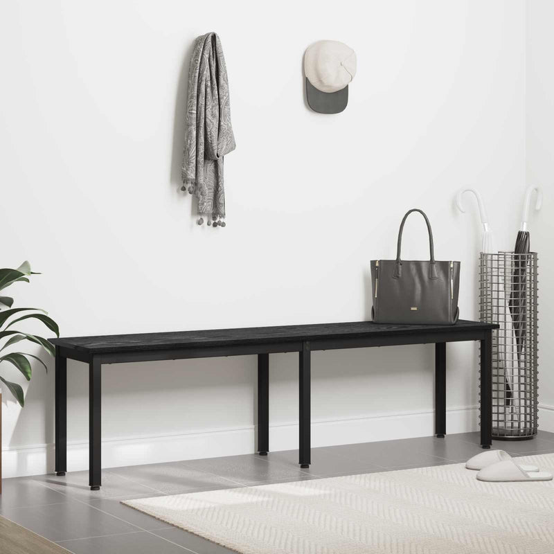 bancă Stejar Negru 160 x 35 x 45 cm Lemn prelucrat
