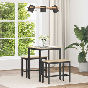 Mese de sufragerie 60 x 60 x 75 cm Lemn prelucrat Stejar Sonoma