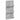 Raft pentru reviste cu raft Gri din beton 51 x 11 x 102 cm