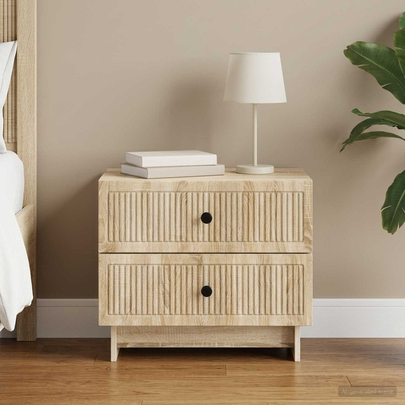 Dulap de noapte Stejar Sonoma 62 x 34,5 x 47,5 cm
