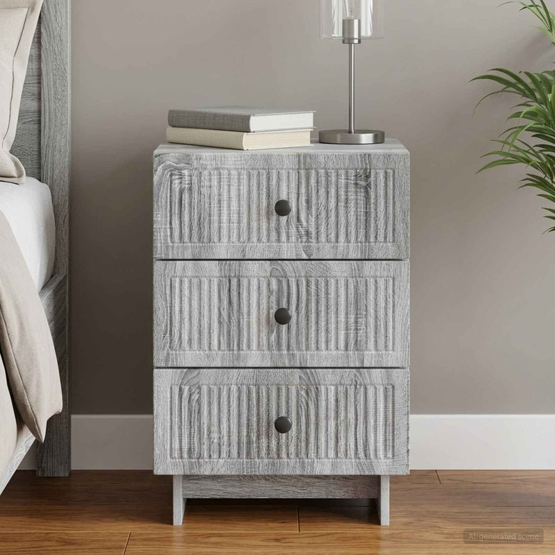 Dulap de noapte Sonoma gri 43 x 41 x 66,5 cm Lemn prelucrat
