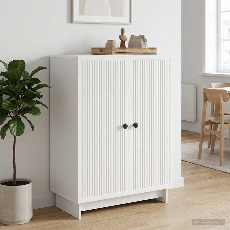 Bufet Alb 66 x 34,5 x 90 cm Lemn prelucrat