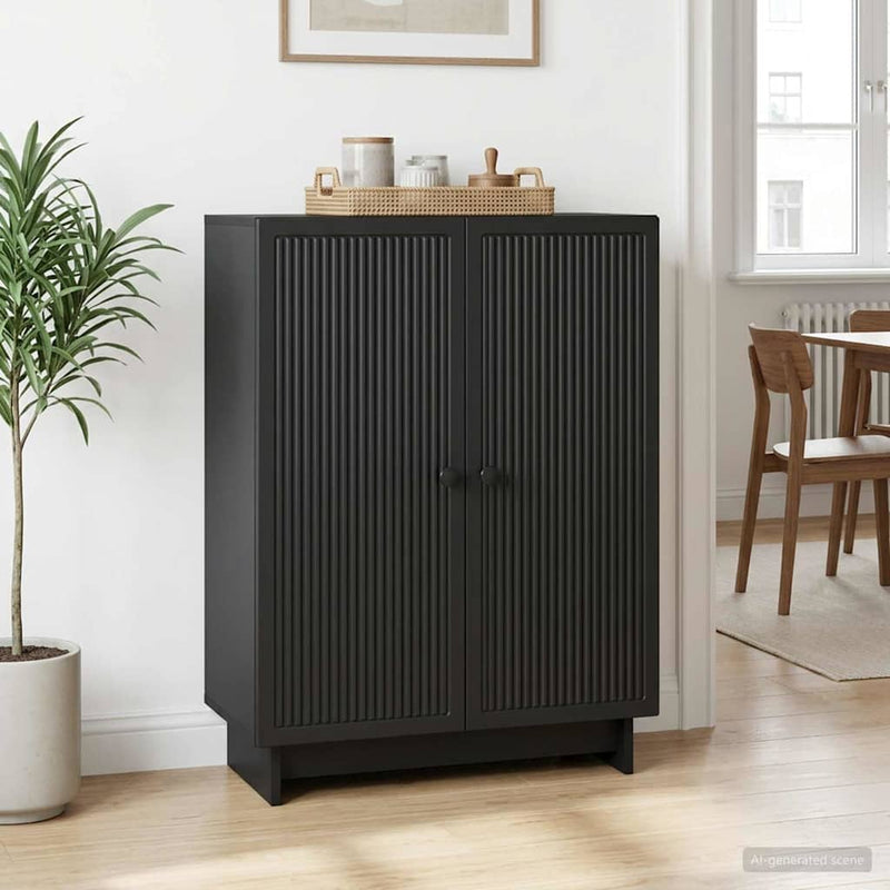 Bufet Negru 66 x 34,5 x 90 cm Lemn prelucrat