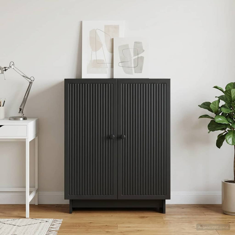Bufet Negru 66 x 34,5 x 90 cm Lemn prelucrat