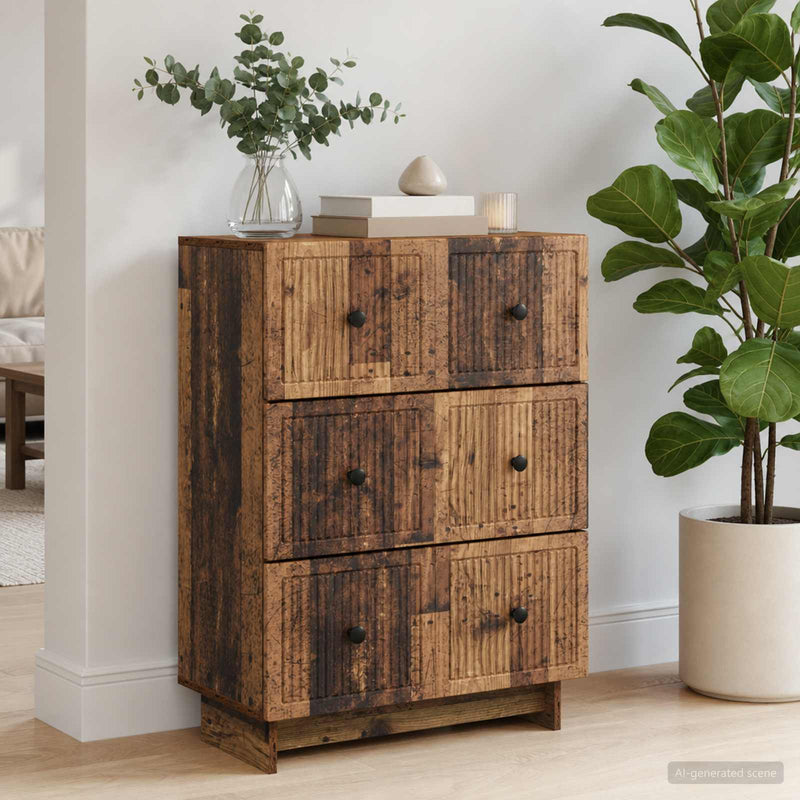 Dulap cu sertare 66 x 34,5 x 90 cm Lemn prelucrat Lemn vechi