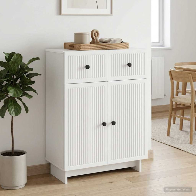 Bufet Alb 66 x 34,5 x 90 cm Lemn prelucrat