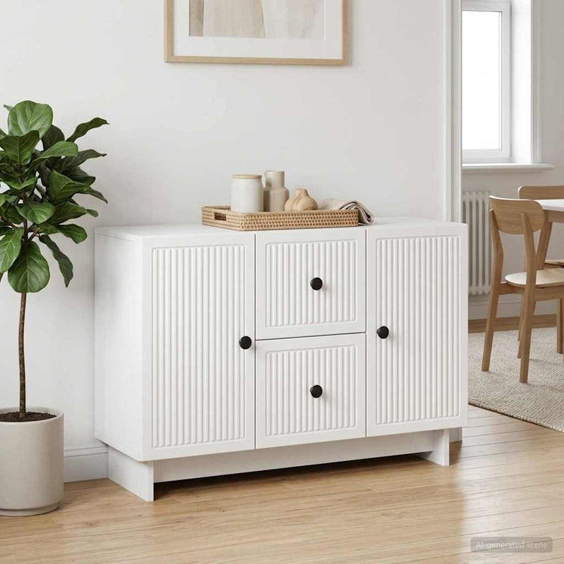 Bufet Alb 89 x 34,5 x 60 cm Lemn prelucrat
