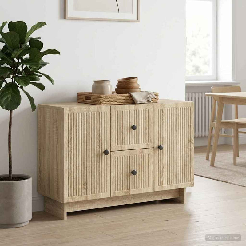 Bufet cu sertar Stejar Sonoma 89 x 34,5 x 60 cm Lemn prelucrat