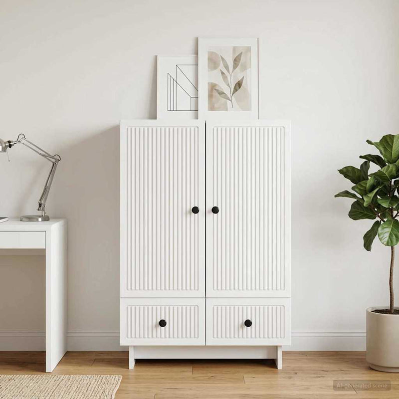 Bufet Alb 66 x 34,5 x 95 cm Lemn prelucrat