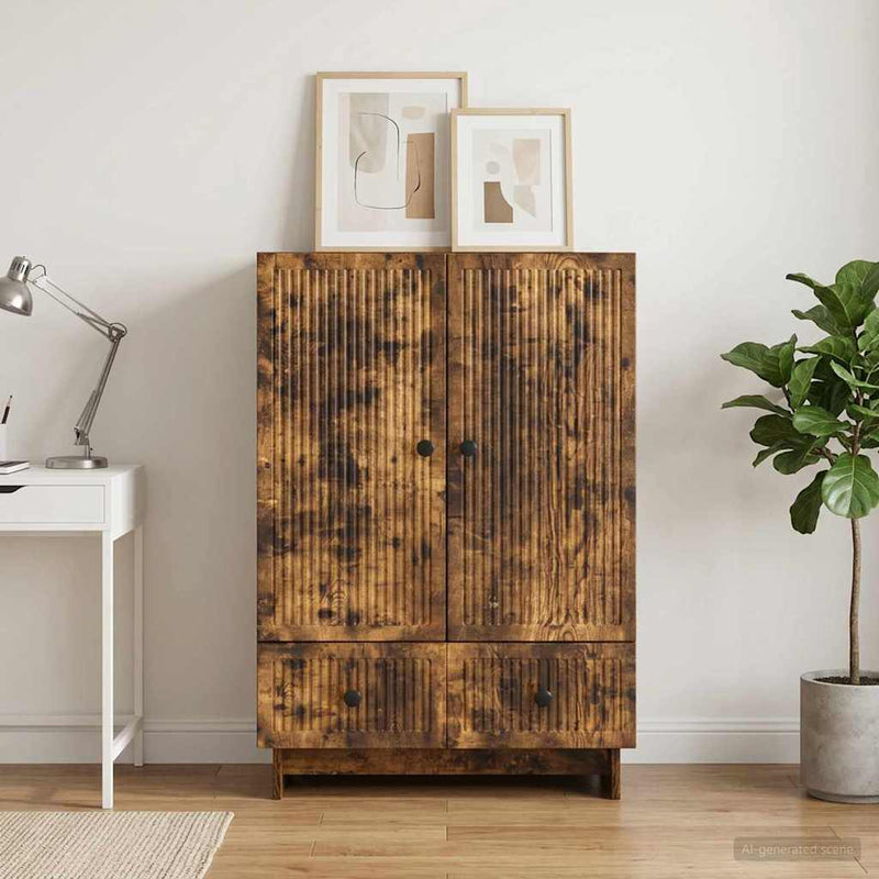 Bufet Stejar Afumat 66 x 34,5 x 95 cm Lemn prelucrat