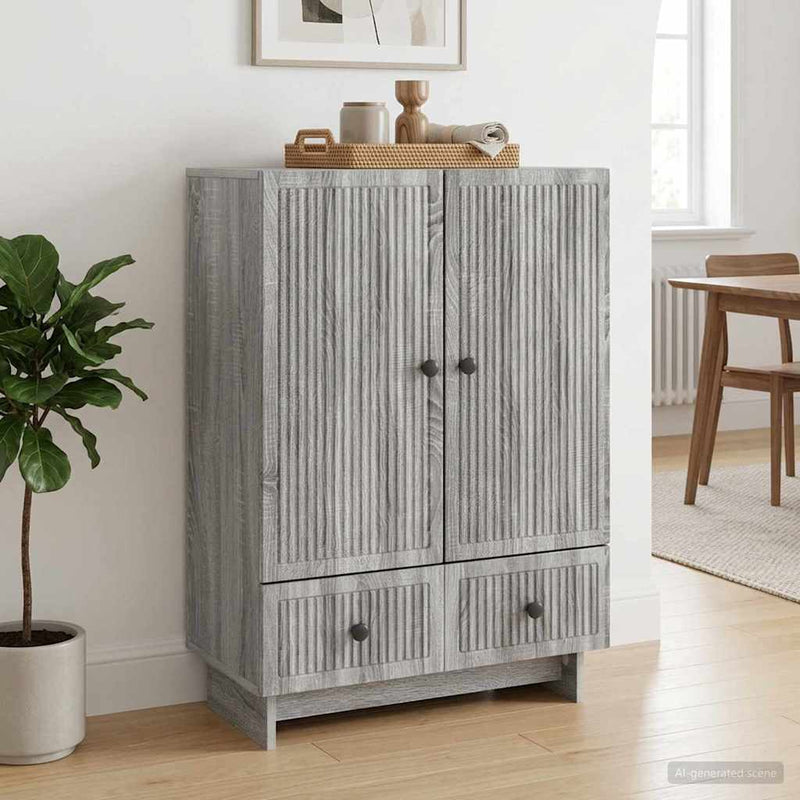 Bufet Sonoma gri 66 x 34,5 x 95 cm Lemn prelucrat
